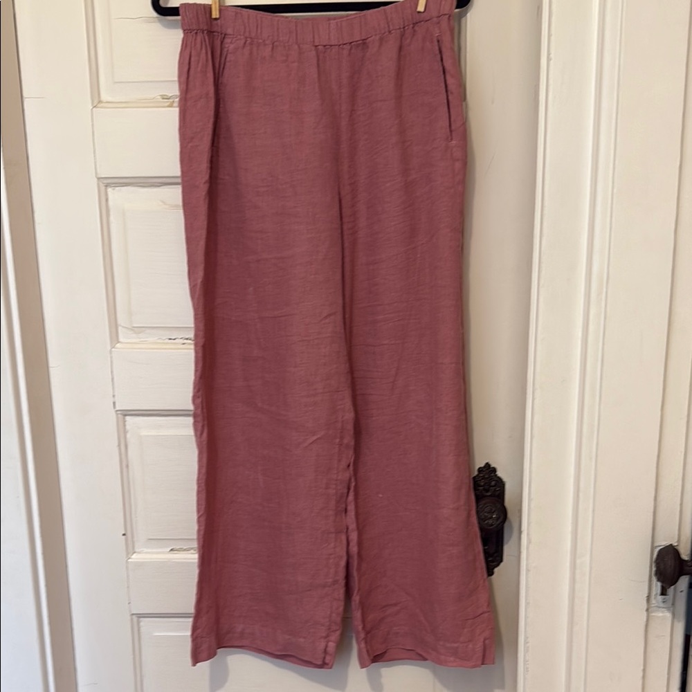 Velvet by Graham & Spencer Pink Wide Leg Jumpsuit